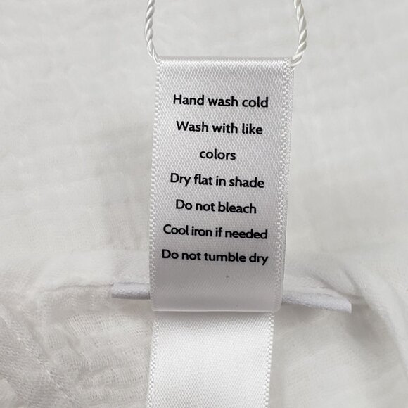 Andie Swim The Magdalena Kaftan Size S/M White Cotton Gauze Lightweight Cover-Up - Picture 10 of 16